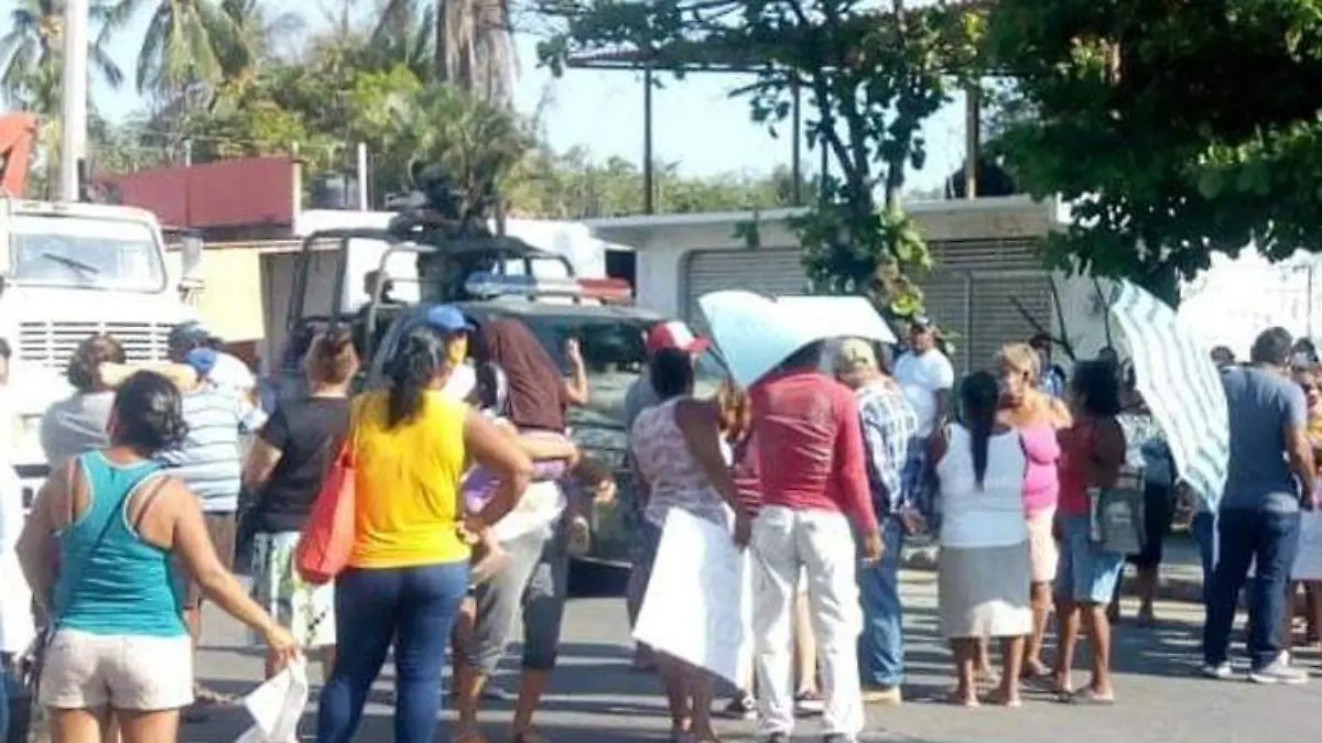 Protesta agua potable zona poniente